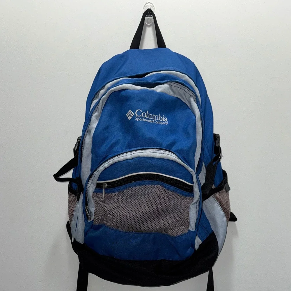 Columbia Sportswear Backpack Blue Black Outdoor Hiking Daypack School Bag
